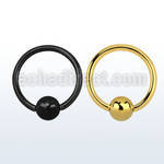 bcrtg anodized ball closure ring 14g 1 6mm with a 6mm ball