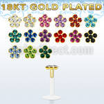 bilbfg clear bio flexible labret flower