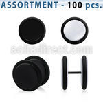 blk680 acrylic fake plugs o rings 3mm to 5mm 100pcs