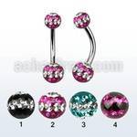 bn2frsd 316l steel belly banana with tri line ferido ball