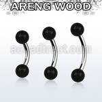 bnar5 organic belly banana w steel post w 5mm areng wood balls
