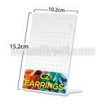 br7 clear acrylic empty display for 60 pairs of ear studs
