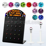 brlbim bioflex labret w push in 2 5mm flat crystal head