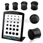 brpwk display with 24 pcs of horn double flared black plug