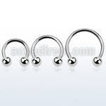 cbmb6l xxl steel circular barbell, 14g w 6mm balls