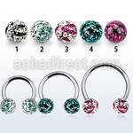 cbmfc8l xxl steel cbr 8mm multi crystals ball w zebra stripes