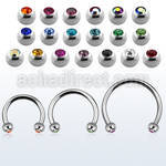 cbmjb4l xxl steel cbr, 14g w 4mm jewel balls w crystals