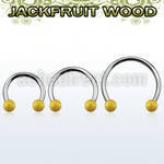 cbmjf5l xxl steel cbr, 14g w 5mm jackfruit wood balls