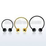 cbmtb8l xxl anodized steel circular barbell, 14g w 8mm balls