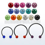 cbmtf5l xxl black steel cbr w 10mm multi crystal balls