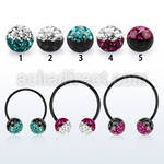 cbmtfe8l xxl black steel cbr 8mm multi crystal ball w 2 color