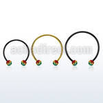 cbmtfr5l xxl black steel cbr 5mm multi crystal ball rasta stripe