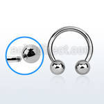 cbr12b 316l steel 2mm circular barbell with external 6mm ball