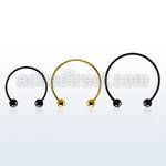 cbstb3l xxl anodized steel circular barbell, 16g w 3mm balls