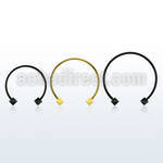 cbstdi3l xxl anodized steel circular barbell, 16g w 3mm dices