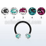 cbtfr6c anodized circular barbell w 6mm multi crystal zebra ball