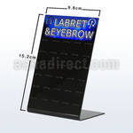 dac65 black acrylic empty display with rubber band