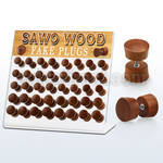 dacb161 display w 40 fake sawo wood plugs  size 8mm 10mm