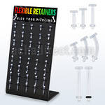 dfr40 flex retainer for lip eyebrow belly tongue piercing
