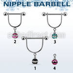 dfrsnp6 steel nipple stirrup w 6m triple line multi crystal ball