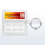 dnsm84 box w silver septum ring w 3 ropes around