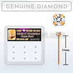 drys23 box w 9 14kt rose gold bend it nose stud w diamonds