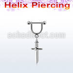 heud11 piercing helix estribo acero quirurgico al por mayor