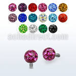 idfr4s 4mm multi crystal ball dermal anchor top w resin cover