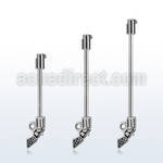 indsh38 surgical steel industrial barbell