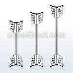 indsh39 surgical steel industrial barbell