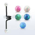 intcop5 anodized industrial twister barbell synthetic opal ball