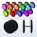 ipvr acrylic fake plug with rubber o rings size 3mm to 12mm