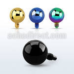 itb4 4mm anodized 316l steel dermal ball top for base plate