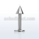 lbmncn 16g 316l steel monroe piercing with 3mm cone