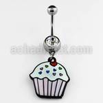 mcd456 315l steel banana with jewel ball painted cupcake