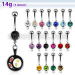 mcd646 316l steel belly banana w dangling bacon eggs in pan