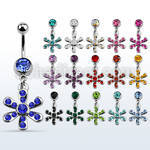 mcd725 steel belly banana w a crystal flower