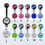 mdkfr8 pvd 316l steel belly banana w dangling 8mm ferido ball