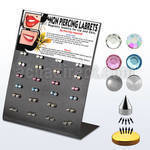 mg91 board magnetic acrylic fake labret studs shapes