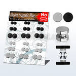 mgmpr5 polished black steel magnetic fake plugs wo o rings