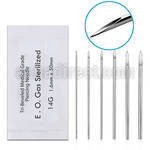 ned pack of single use sterilized 316l steel piercing needle
