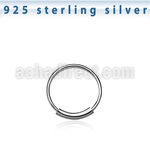ns01 sterling silver endless nose hoop with diameter 8mm