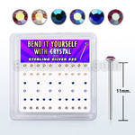 nyrdxabm box w silver bend it nose studs w 1.5mm round ab crystal
