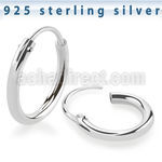 phol pair 925 sterling silver hoop earrings