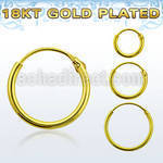 phorg pair of silver hollow hoop earrings w 18k gold plating