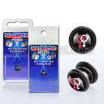 pkmp77 acrylic magnetic fake plug w white red male signs