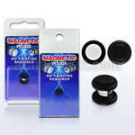 pkmp92 black acrylic magnetic fake plug with rubber o rings