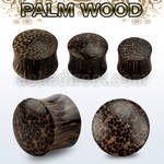 ppaw coconut wood double flared plug size 3mm 25mm