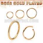 rssegh18 rose gold plated silver hinged segment ring 18g