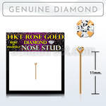 rydb1 14kt rose gold bend it yourself nose stud w diamond
